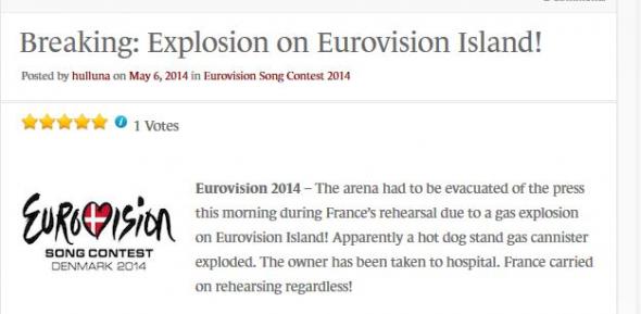 Έβαλαν βόμβα κοντά στο κτίριο όπου θα πραγματοποιηθεί η Eurovision (φωτο)