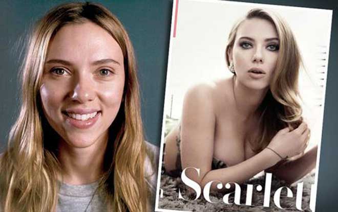 Δείτε τη Scarlett Johansson χωρίς μακιγιάζ και photoshop (φωτο)