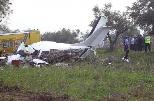 Δύο νεκροί σε αεροπορικό δυστύχημα στη Σπάρτη (φωτο & video)