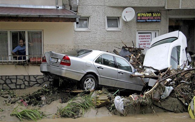 Πλημμύρες και καταστροφές στη γειτονική Βουλγαρία