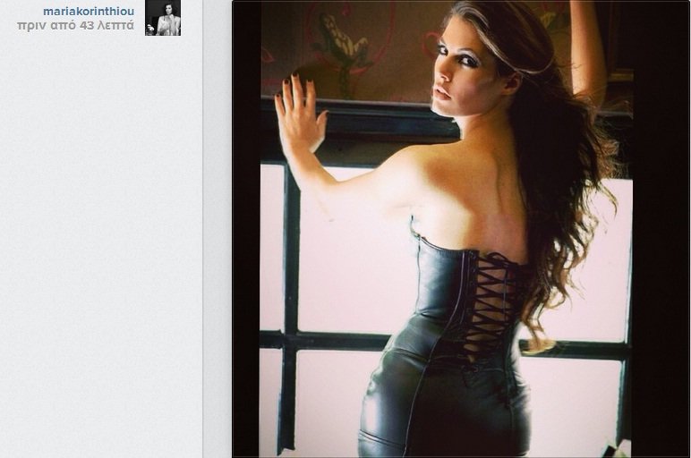 H Μαρία Κορινθίου με δερμάτινα αναστατώνει το instagram ! (φωτο)