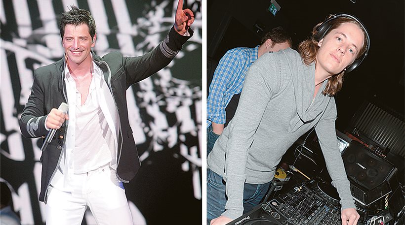 Ο Σάκης Ρουβάς στη σκηνή με τον top DJ του κόσμου και... υιό Σαρκοζί