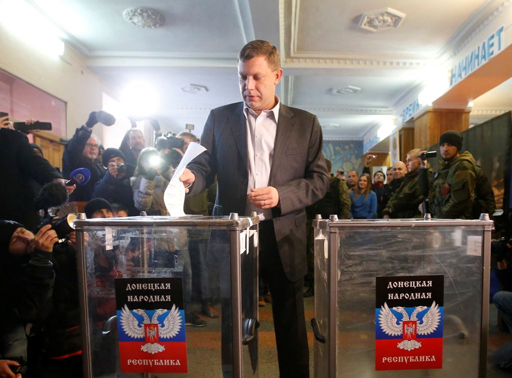 Ουκρανία: «πρόεδρος» ο ηγέτης των φιλορώσων ανταρτών του Ντονέτσκ σύμφωνα με τα exit poll