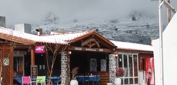 Χιόνια στο Λασίθι τον Απρίλιο μετά από 20 χρόνια – Χαλάζι στο Ηράκλειο (βίντεο)