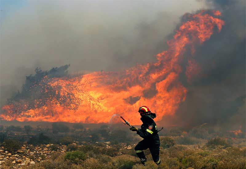 Ανησυχητική αύξηση 55,4% των δασικών πυρκαγιών φέτος