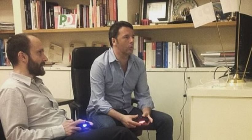 Ο Ρέντσι παίζει Playstation για να… καταπολεμήσει το άγχος για τα εκλογικά αποτελέσματα