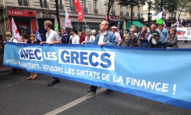 Μεγάλη διαδήλωση στο Παρίσι υπέρ της Ελλάδας - Κύμα κινητοποιήσεων συμπαράστασης σε όλες τις ευρωπαϊκές πρωτεύουσες