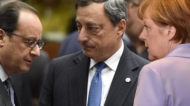 Σε εξέλιξη συνάντηση Μέρκελ & Ολάντ για την Ελλάδα, ενώ η ΕΚΤ αποφασίζει για τη ρευστότητα των τραπεζών