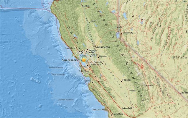 Σεισμός 4 Ρίχτερ στη βόρεια Καλιφόρνια