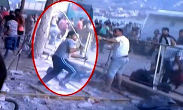 Βίαιες συμπλοκές μεταξύ μεταναστών στο λιμάνι της Μυτιλήνης (Video)