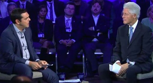 Aπίστευτο βίντεο: O Κλίντον μιλάει αγγλικά στον Τσίπρα και ο έλληνας πρωθυπουργός δεν καταλαβαίνει