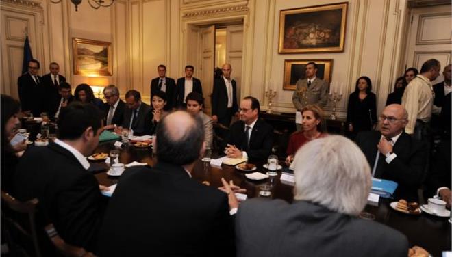 Διυπουργική Ελλάδας - Γαλλίας στο Μαξίμου για την επενδυτική συνεργασία μεταξύ των δύο χωρών