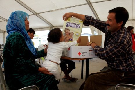Διανομή ανθρωπιστικού υλικού μετά από συνεργασία Γερμανικού Ερυθρού Σταυρού & Ελληνικού Ερυθρού Σταυρού