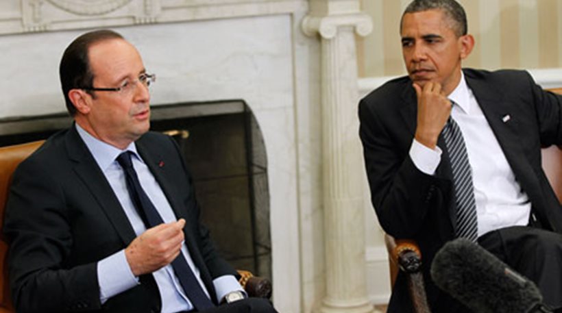 Τηλεφωνική επικοινωνία Ολάντ-Ομπάμα για την πρόοδο των αντιτρομοκρατικών ερευνών στο Παρίσι