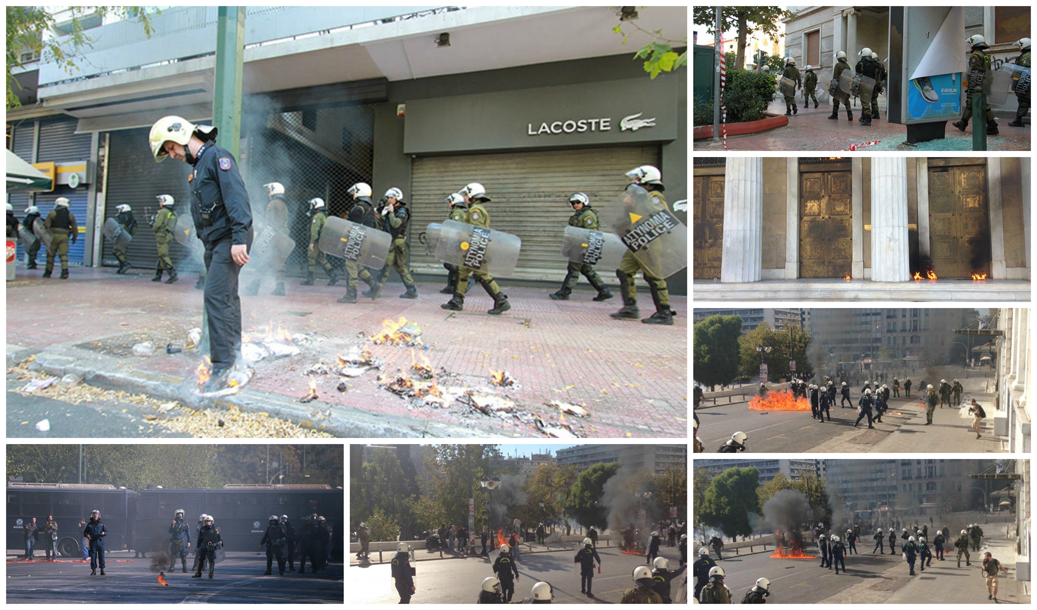 Επεισόδια και καταστροφές στο κέντρο της Αθήνας (photos+vid)