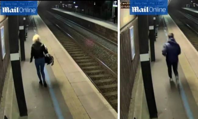 Ανατριχίλα στο σταθμό: Άνδρας κυνήγησε 22χρονη (video)