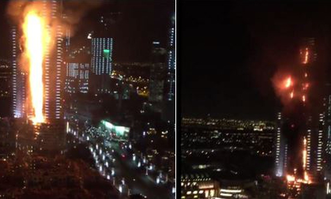 Μεγάλη φωτιά σε πεντάστερο ξενοδοχείο στο Ντουμπάι