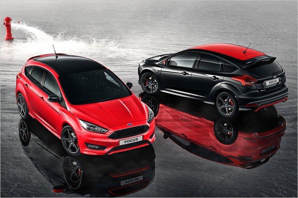 Ford Focus Sport σε διχρωμία κόκκινου - μαύρου και 1.5 EcoBoost