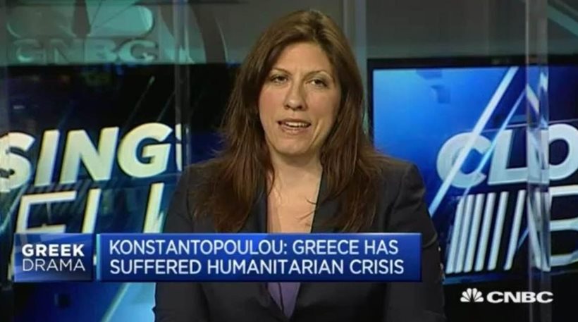 Κωνσταντοπούλου στο CNBC: «Μύθος ότι οι Έλληνες ζούσαν πέρα από τις δυνατότητές τους» -ΒΙΝΤΕΟ