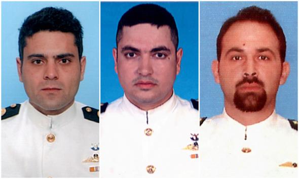 Στη δημοσιότητα οι επίσημες φωτογραφίες των τριών αξιωματικών