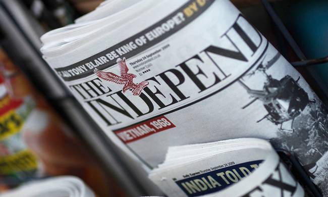 Τέλος εποχής για την Independent - Σήμερα η  τελευταία κυκλοφορία της εφημερίδας