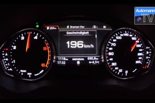 Επιτάχυνση 0-200 χλμ./ώρα με νέο Audi A4 2.0 TDI 150 PS