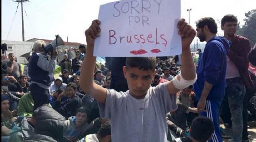 Μήνυμα αλληλεγγύης στις Βρυξέλλες από τα προσφυγόπουλα της Ειδομένης