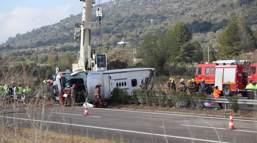 Ισπανία: 14 νεκροί φοιτητές Erasmus σε δυστύχημα με πούλμαν