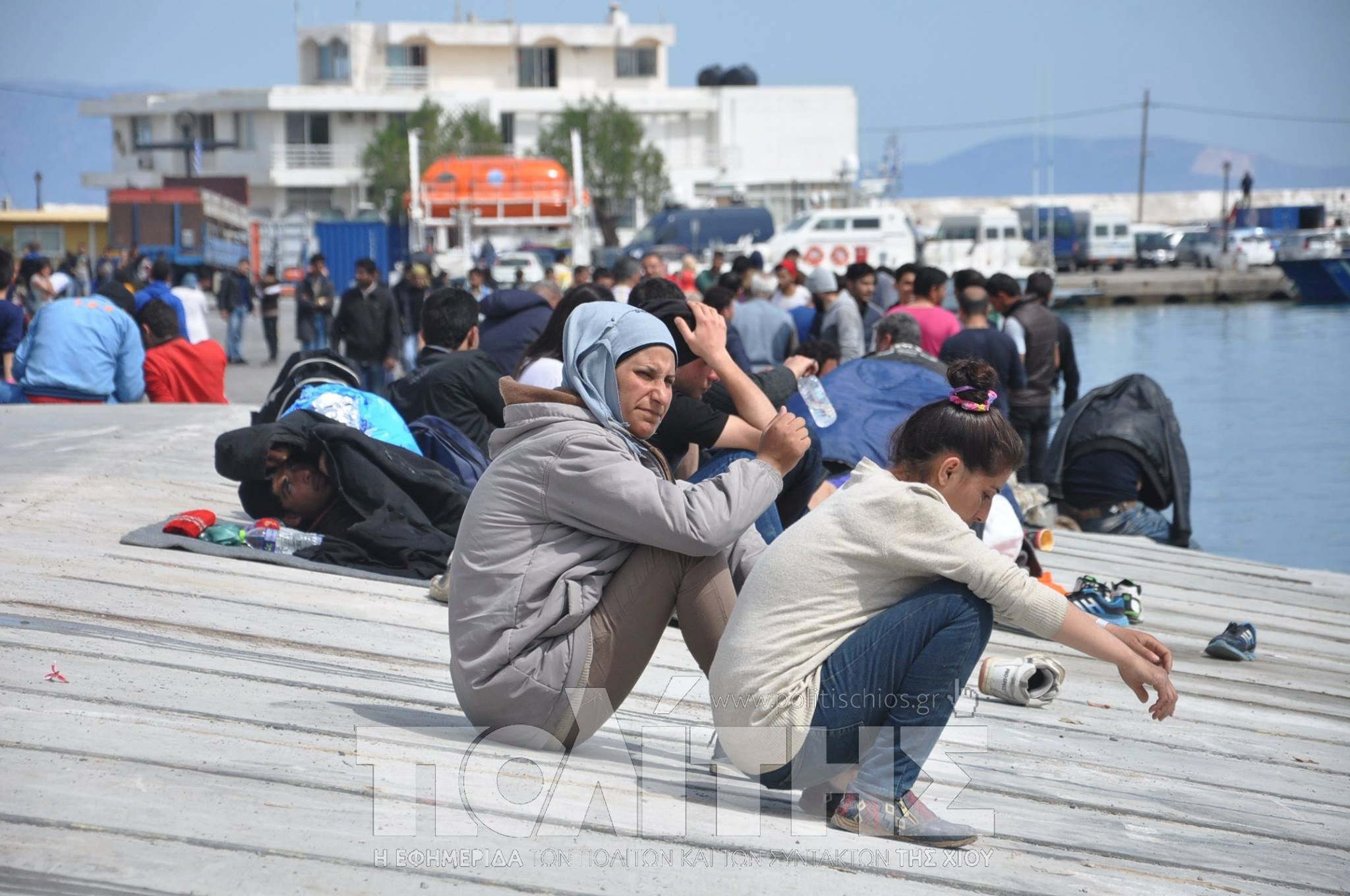 Κλειστό μέχρι τη Δευτέρα το λιμάνι της Χίου λόγω της διαμαρτυρίας των προσφύγων
