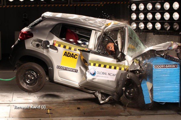 To Ινδικό Renault Kwid κατέρρευσε στα crash tests (+videos)