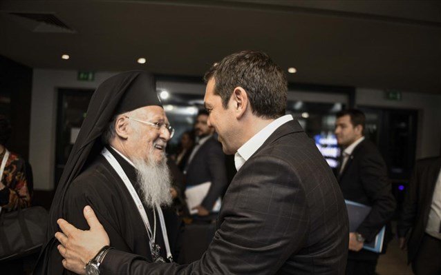 Συνάντηση Αλ. Τσίπρα με τον πατριάρχη Βαρθολομαίο