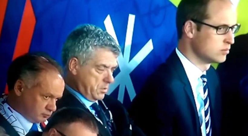 Αποκοιμήθηκε στον αγώνα της Αγγλίας ο αντιπρόεδρος της UEFA