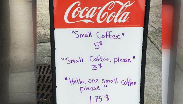 Η ευγένεια ρίχνει και... την τιμή του καφέ! - Δείτε τι έκανε ένας μπάρμαν στη Βιρτζίνια και πέτυχε