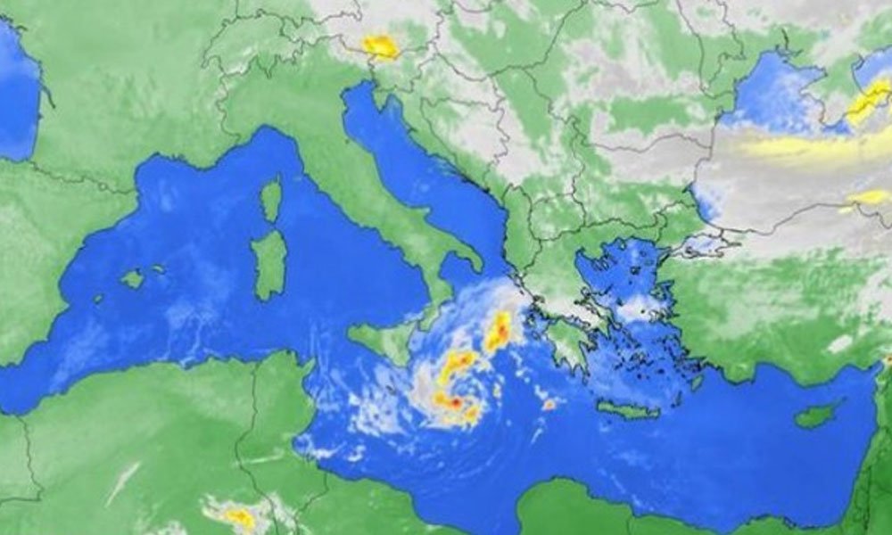 Προειδοποίηση για κυκλώνα στην Κρήτη από το Εθνικό Αστεροσκοπείο Αθηνών