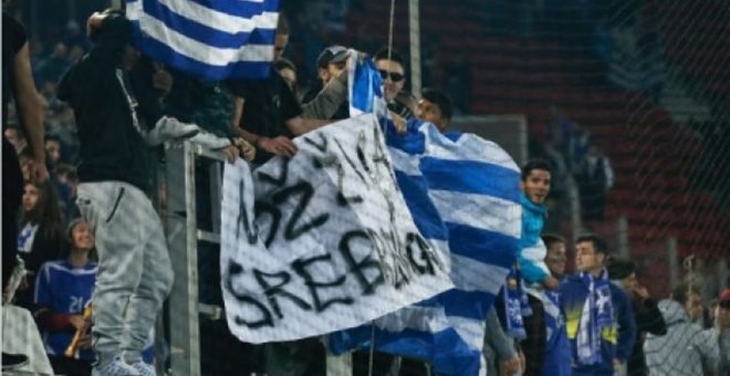Ταυτοποιήθηκε ο κάτοχος του πανό με φασιστικό περιεχόμενο στον αγώνα με τη Βοσνία