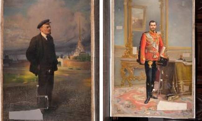 Πορτρέτο του τσάρου Νικόλαου Β΄ έμεινε κρυμμένο επί 90 χρόνια πίσω από αυτό του Λένιν!