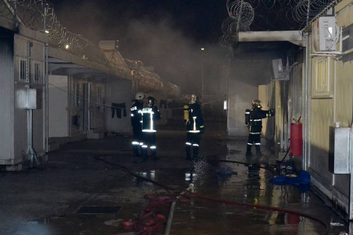 Φωτιά χωρίς τραυματίες στη δομή φιλοξενίας προσφύγων στο Κιλκίς