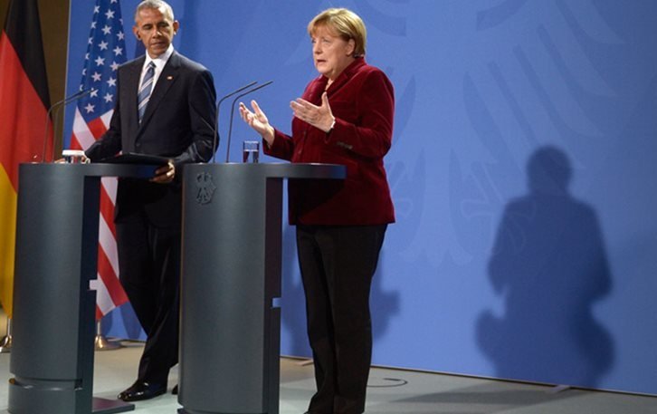 Καμία αναφορά για Ελλάδα & χρέος στις κοινές δηλώσεις Ομπάμα – Μέρκελ από το Βερολίνο – Μηνύματα σε Τραμπ
