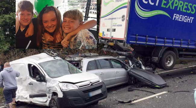 Απίστευτο τροχαίο: Οδηγός φορτηγού σκότωσε μητέρα και τρία παιδιά επειδή έπαιζε με το κινητό του (ΒΙΝΤΕΟ)