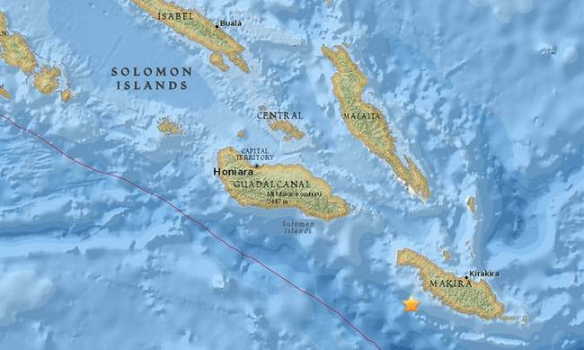 Ισχυρός σεισμός 7,7 Ρίχτερ στα Νησιά του Σολομώντα – Προειδοποίηση για τσουνάμι