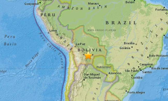 Ισχυρός σεισμός 6,4 Ρίχτερ στη Βολιβία
