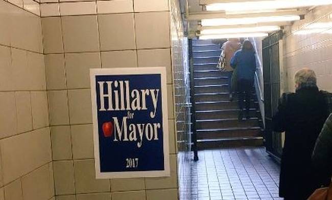 ΗΠΑ: Πάει για δήμαρχος η Χίλαρι; - Οι αφίσες-μυστήριο στους δρόμους της Νέας Υόρκης