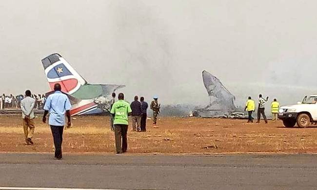 Συντριβή αεροσκάφους στο Νότιο Σουδάν - Φόβοι για νεκρούς (φωτό)