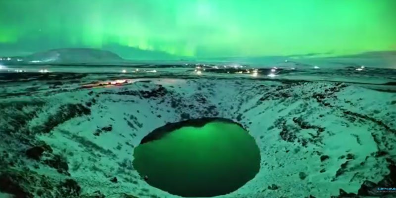 Εκπληκτικό timelapse video μέσα από κρατήρα ηφαιστείου στο Βόρειο Σέλας