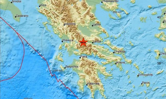Σεισμός 4,1Ρίχτερ στο Καρπενήσι