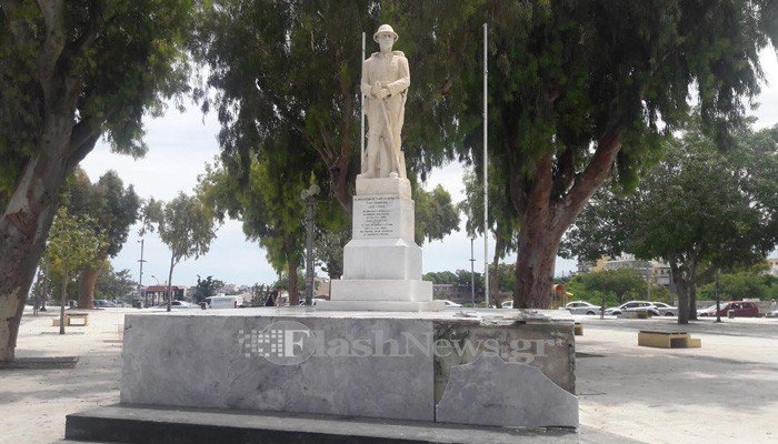 Βανδαλισμοί στο Μνημείο Άγνωστου Στρατιώτη στο Ηράκλειο