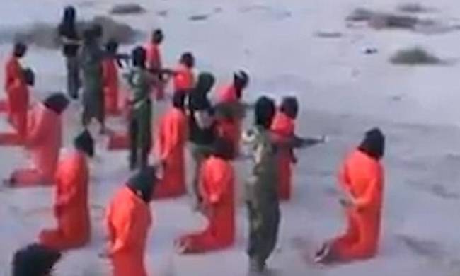 Σκληρές εικόνες: Εν ψυχρώ εκτέλεση τζιχαντιστών στη Λιβύη (video)