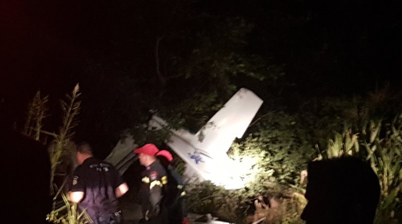 Νεκροί και οι δύο επιβαίνοντες του αεροσκάφους που έπεσε στη Λάρισα