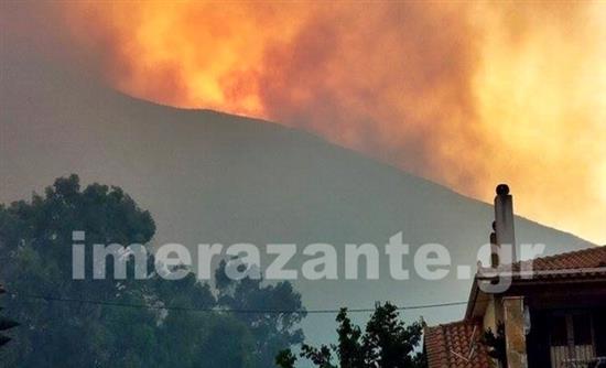 Ζάκυνθος: Ολονύχτια μάχη με τις φλόγες