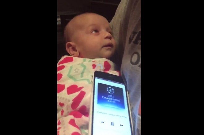 Viral: Ο ύμνος του Champions League σταμάτησε το κλάμα του μωρού (video)